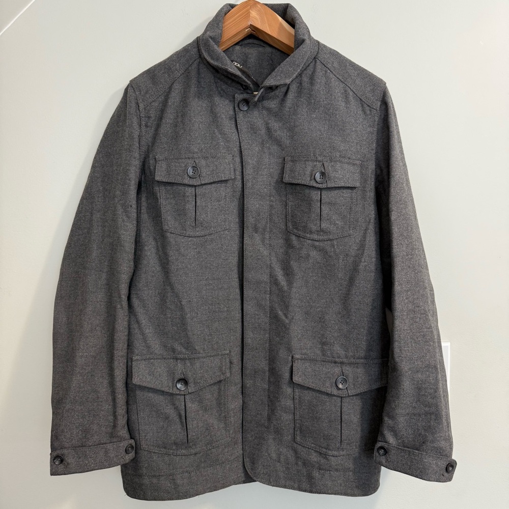Nau Wool Charcoal Grey Lightweight Jacket